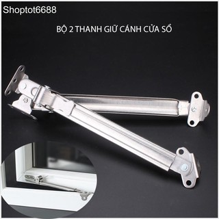 Bộ 2 thanh giữ cố định cánh cửa sổ tránh bị gió thổi làm vỡ cửa (Kho hàng Hà nội)