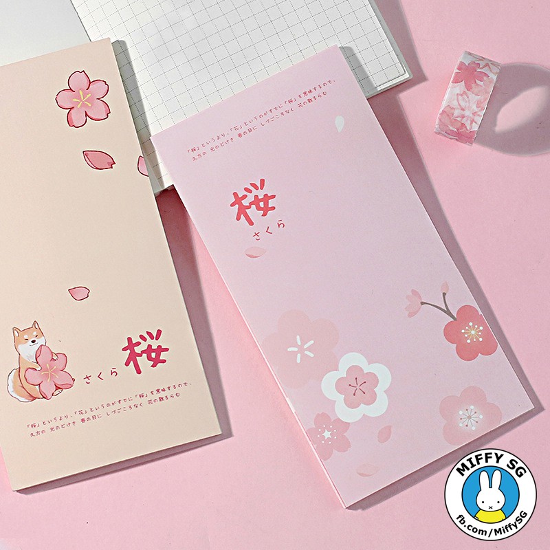 Series SAKURA_TẬP NOTE GHI CHÚ CHO PLANNER/BULLET JOURNAL