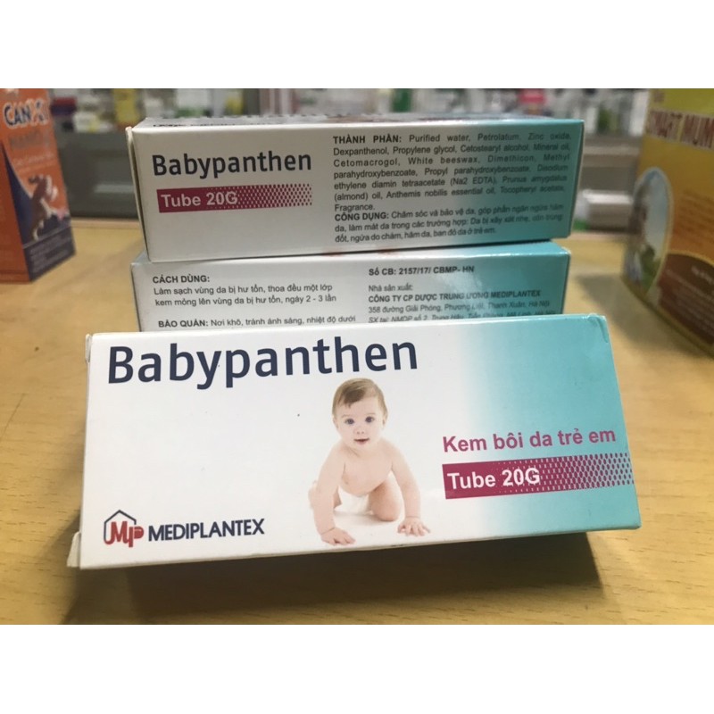 Babypanthen chăm sóc da em bé, khi bị xây xát nhẹ, côn trùng cắn, hăm da, ngứa do_chàm, ban_đỏ_ở_trẻ_em, làm mát da