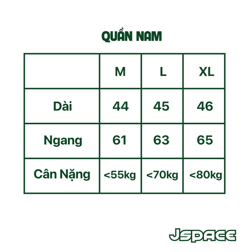 Quần short JSPACE thêu logo