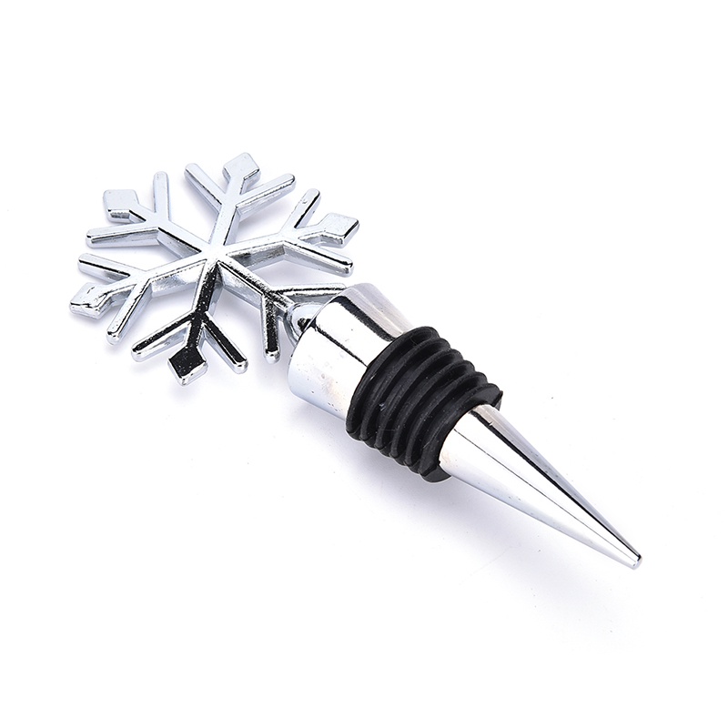 [newwellknown 0527] Creative Snowflake Alloy Red Wine Stopper Christmas Gift Wine Bottle Stopper,