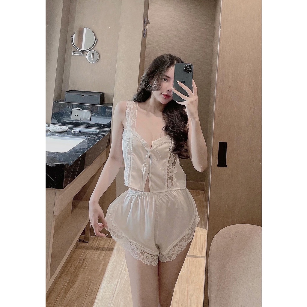 Đùi dây ren sexy nút ngọc xinh xắn