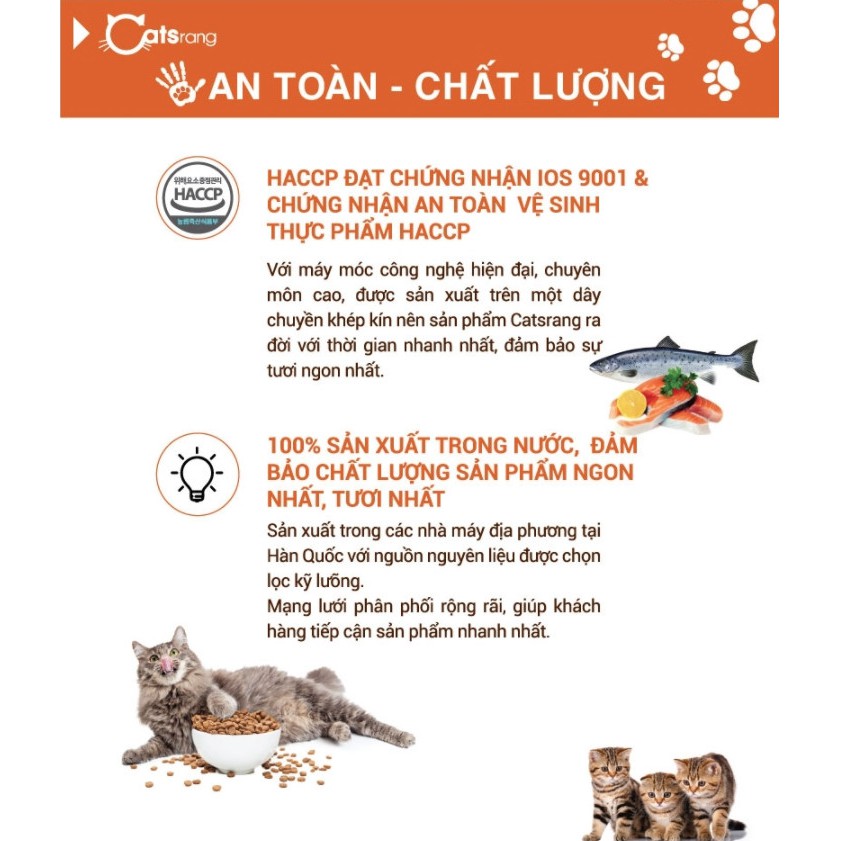 Catsrang Kitten 1,5kg - Hạt thức ăn khô Mèo con