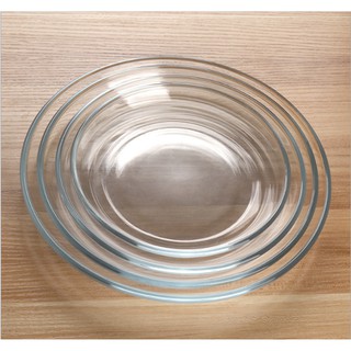 Bát thủy tinh trong suốt tròn 23cm .Đĩa thủy tinh trong suốt-22.8cm 22.8cm(chiếc)