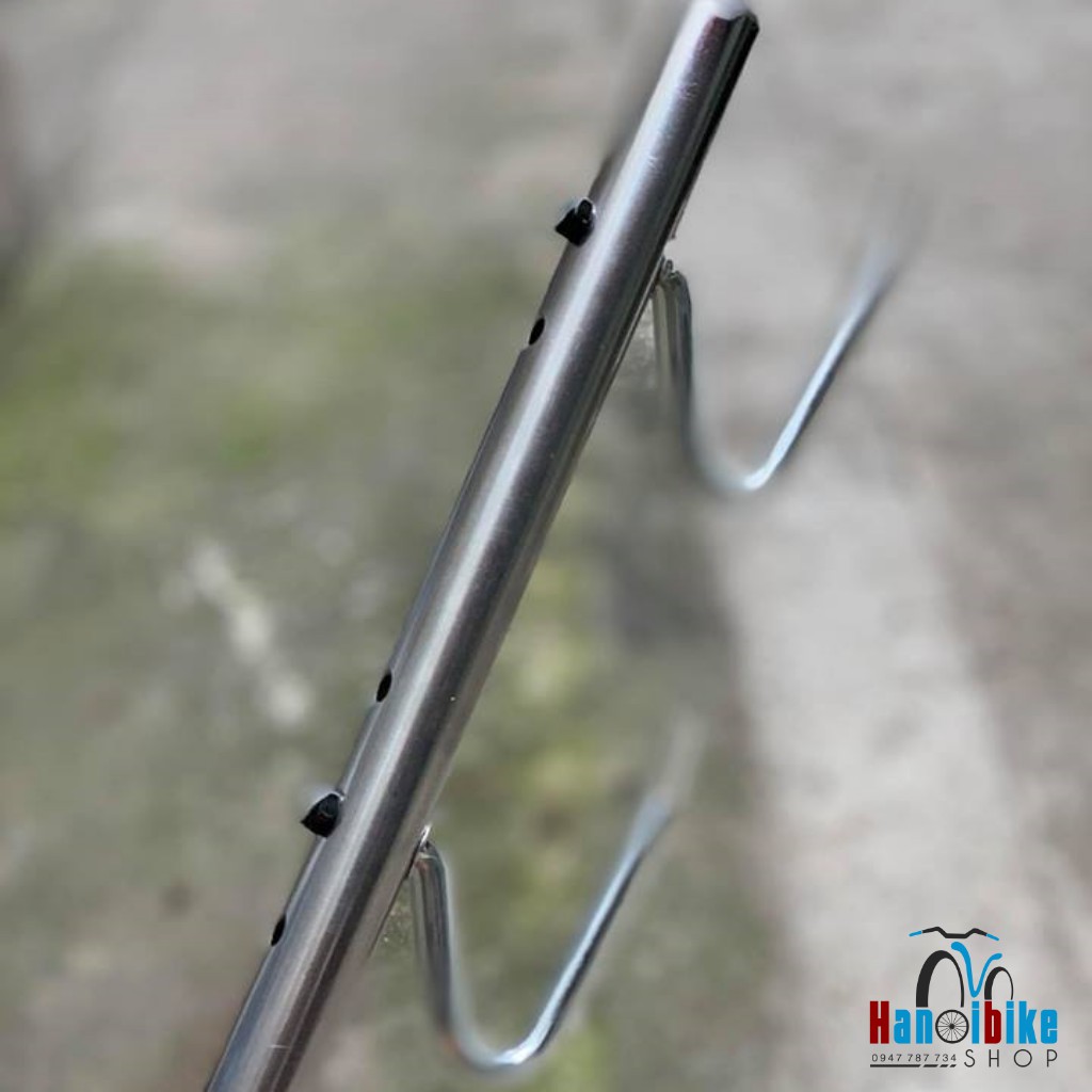 Chân chống cạnh inox 2 móc cho xe đạp