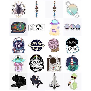 Set 20 stickers vũ trụ trang trí điện thoại laoptop sổ tay - Space Stickers Pack được chọn mẫu ( Hàng sẵn )
