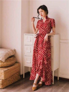 Đầm maxi đi biển