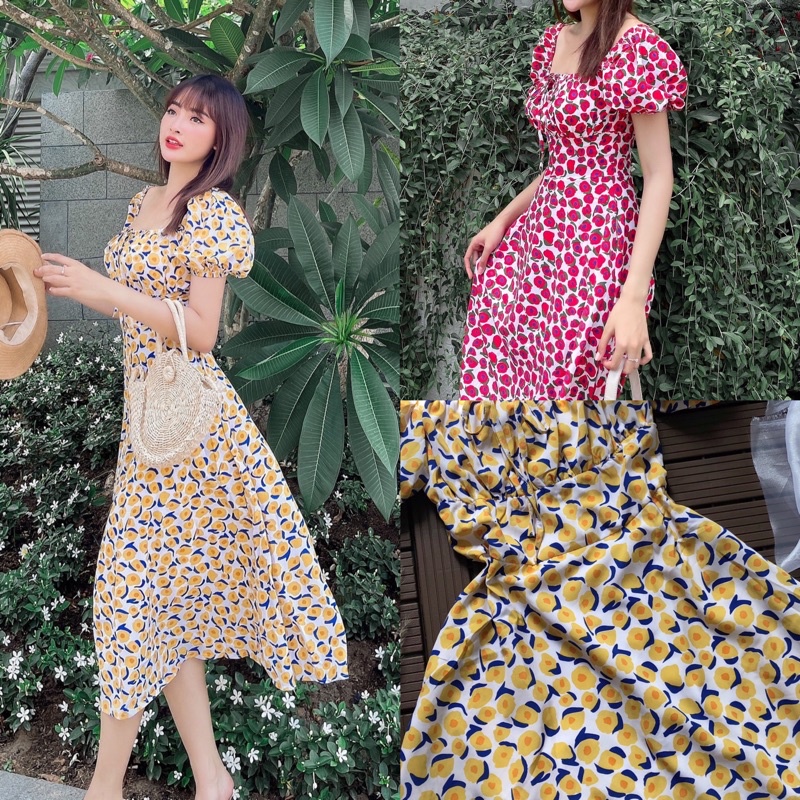 [HÀNG THIẾT KẾ CAO CẤP LOẠI 1, kèm ảnh thật ]VÁY HOA TIỂU THƯ BÁNH BÈO | BigBuy360 - bigbuy360.vn