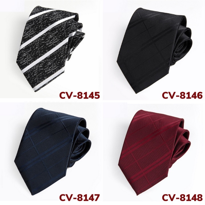 Cà vạt Nam cao cấp bản to 8cm phù hợp đám cưới, công sở, dự tiệc, cravat thời trang nam