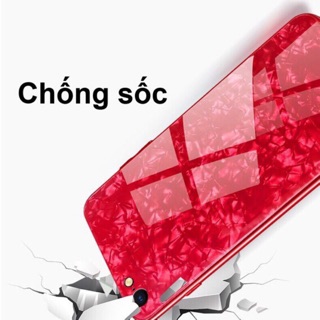Ốp lưng kính vân đá IPhone 6plus/ 6Splus lưng tráng gương siêu sang