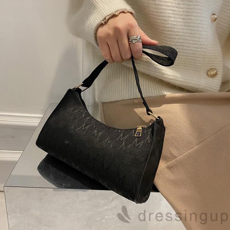 Túi Đeo Vai Hình Vuông In Chữ M Độc Đáo Thời Trang Cho Nữ