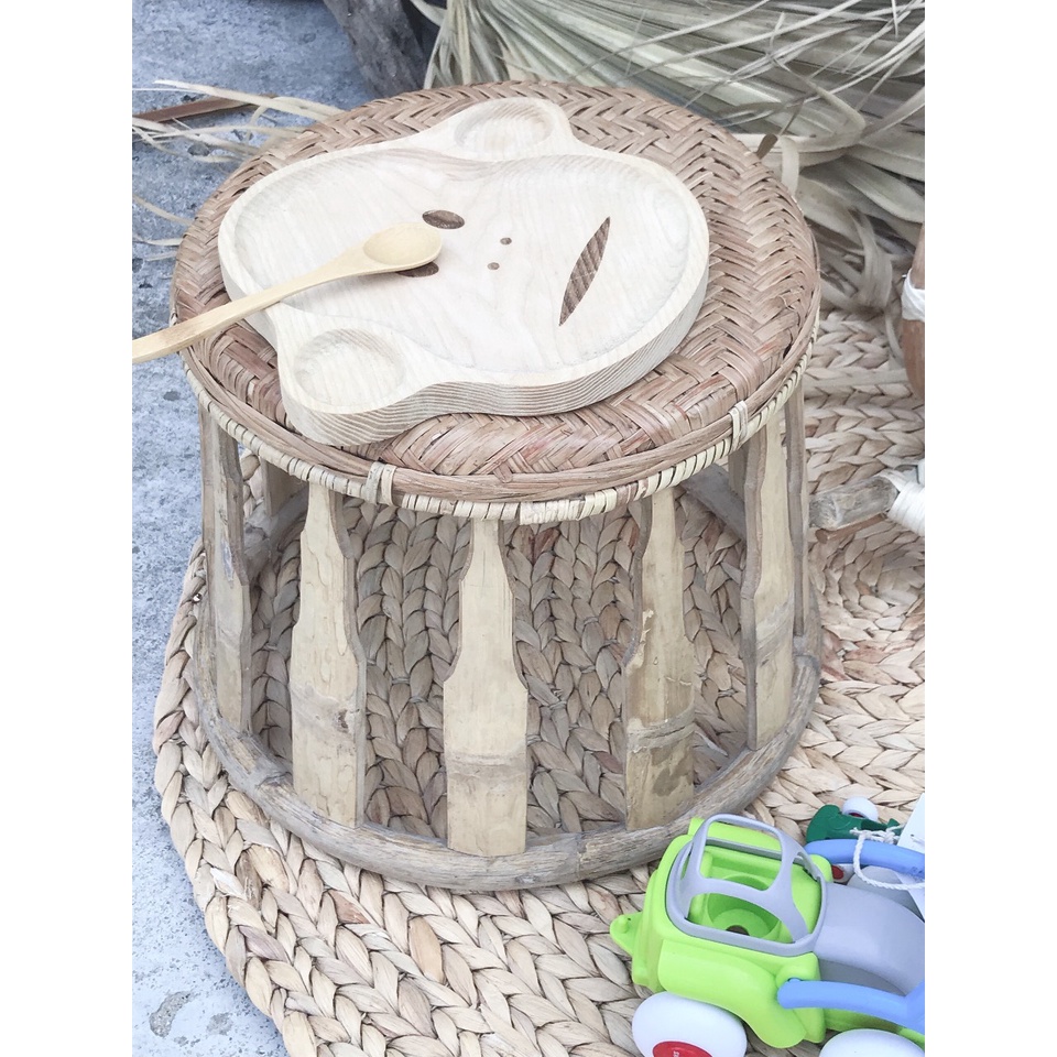 Combo Ghế, Bàn Đôn tre Kèm Thảm Lục Bình 1m5 làm Phụ Kiện Hình Hoặc Trang Trí Phòng Cho Bé