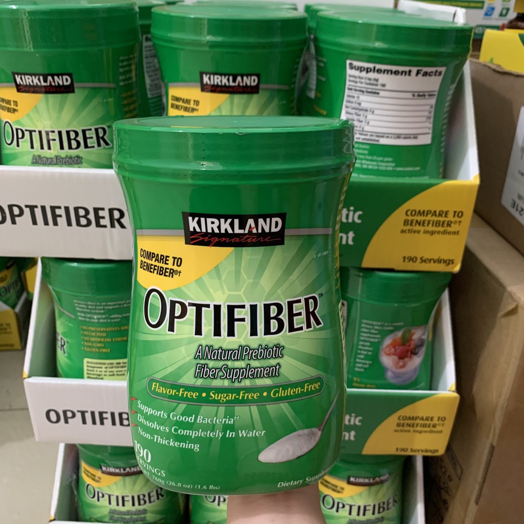 Bột Hòa Tan Bổ Sung Chất Xơ Kirkland Optifiber 760gr - Hàng Mỹ