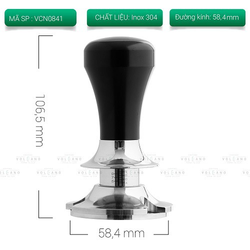 Tamper thông minh 58.4mm cố định lực nén và độ phẵng