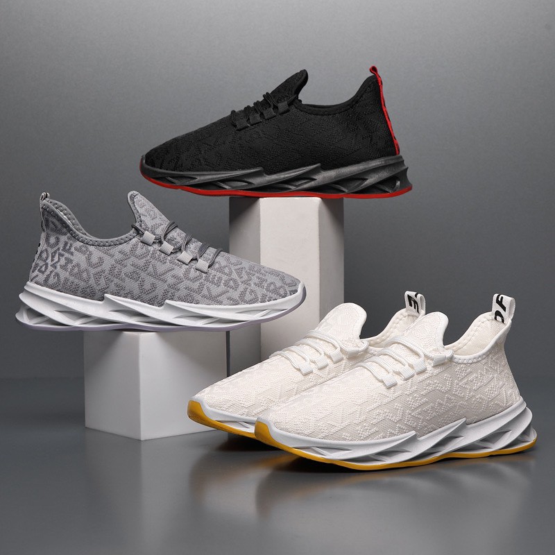 [Mã FAMAYMA2 giảm 10K đơn 50K] Giày thể thao nam sneaker họa tiết chữ đế xoắn thoáng khí | BigBuy360 - bigbuy360.vn