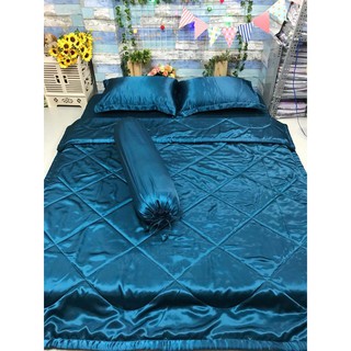 Trọn bộ chăn ga gối phi lụa cao cấp sang chảnh (chọn màu)