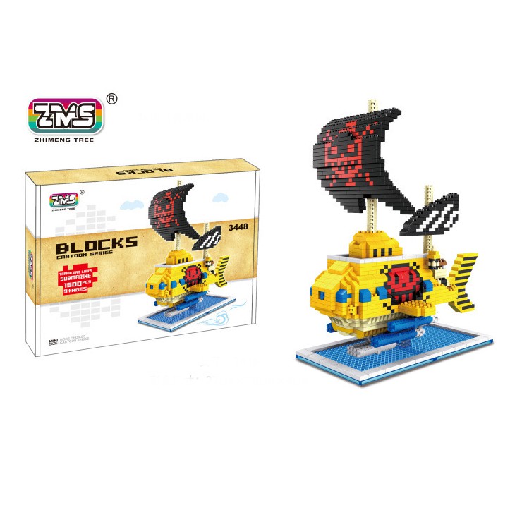 Bộ lắp ráp Lego Tàu ngầm Trafalgar Law One Piece ZMS 3448 -jun