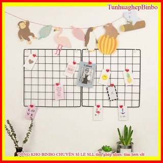 Set 2 khung lưới sắt trang trí-khung lưới treo hình kỉ yếu sáng tạo