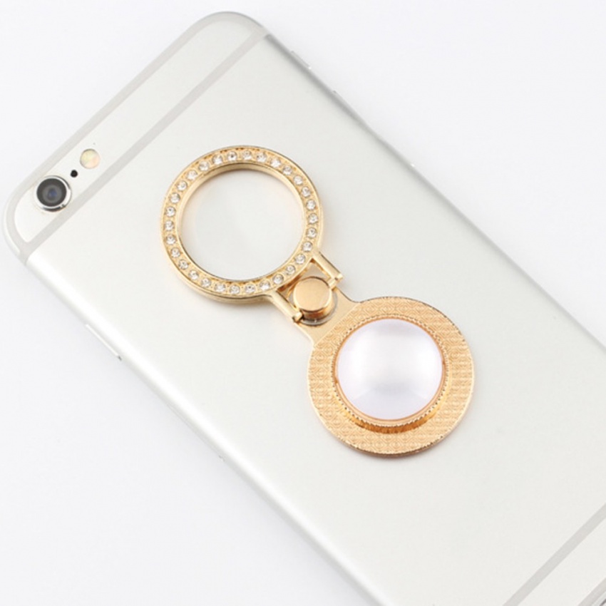 Giá Đỡ Điện Thoại Dạng Nhẫn Đeo Tay Bằng Kim Loại Đính Đá Xinh Xắn | BigBuy360 - bigbuy360.vn