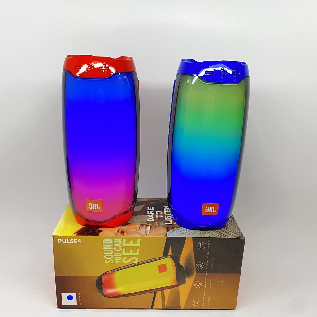 Loa bluetooth Pulse 4, siêu bass, đèn nháy theo nhạc. 3 màu: Đỏ - Đen - Xanh. Bảo hành 6 tháng lỗi 1 đổi 1
