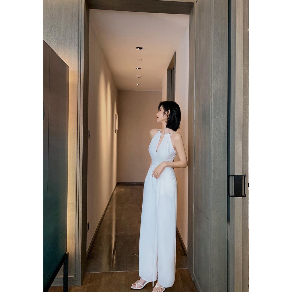 JUMPSUIT DÀI CỔ YẾM PHONG CÁCH HÀN QUỐC - SJ793