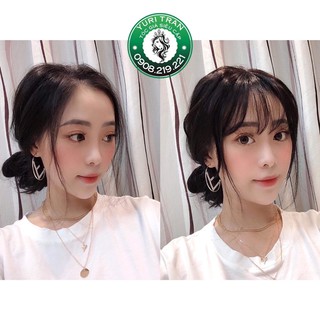 Tóc mái phủ thật 3d yuri tran - chất tóc thật 100% phủ hói mái thưa siêu đẹp
