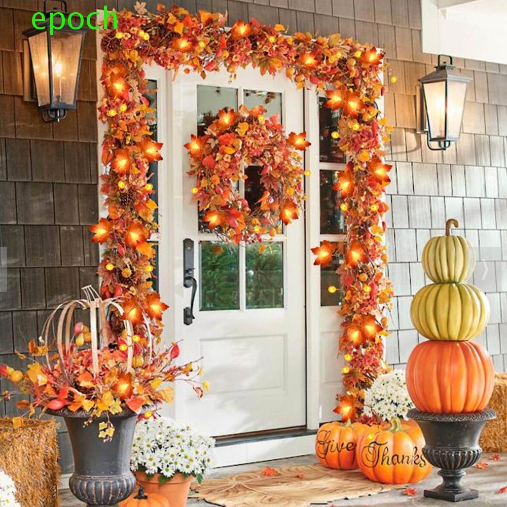 Epoch Dây Đèn Led Hình Lá Phong Trang Trí Lễ Tạ Ơn Halloween