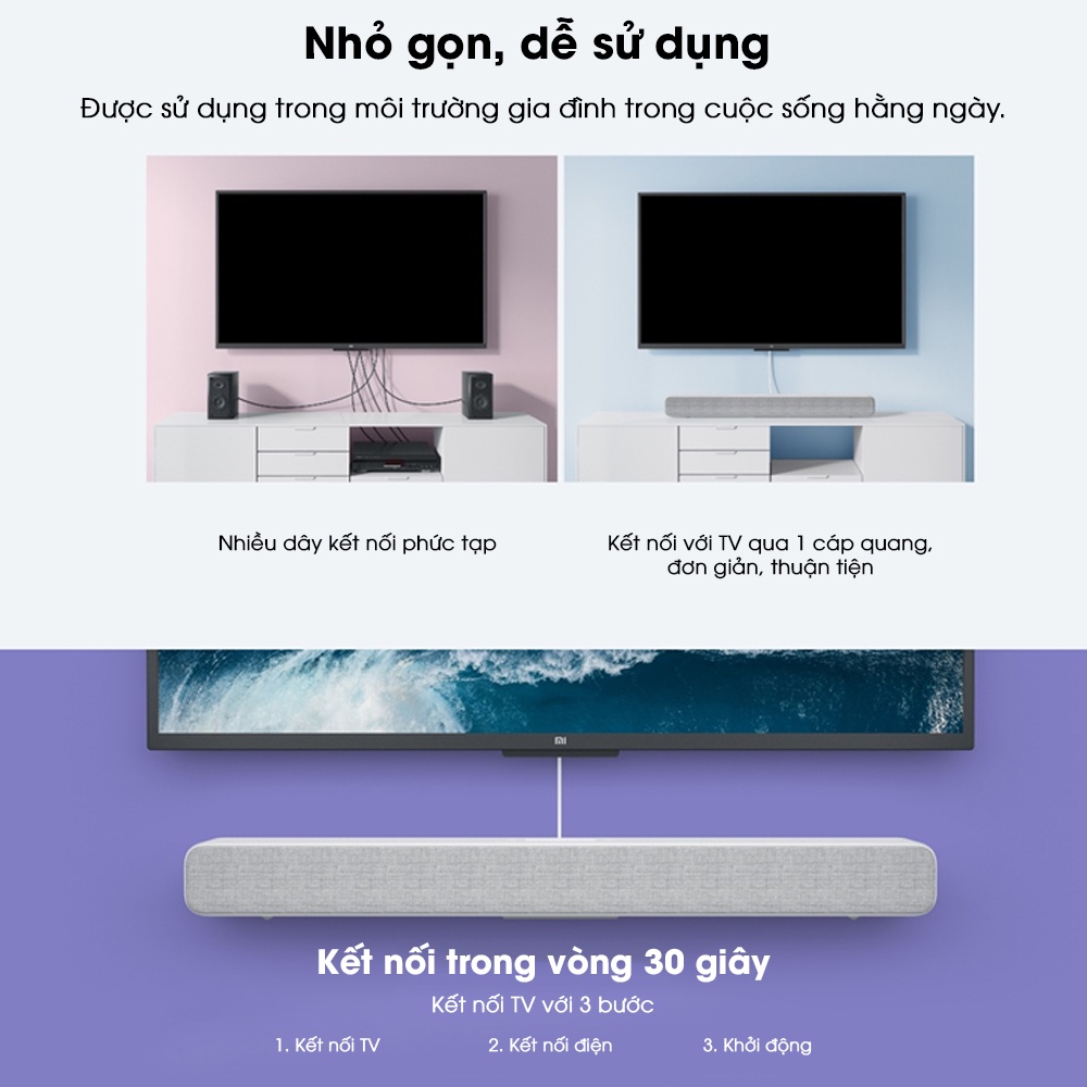 Loa Xiaomi TV Sound Bar/ Loa Redmi TV không dây Bluetooth đơn giản và thời trang