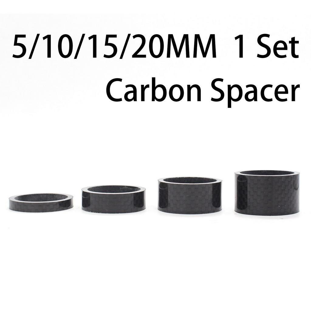 Kocevlo Bộ 4 Vòng Đệm Cổ Xe Đạp 5 / 10 / 15 / 20mm 28.6 Bằng Sợi carbon