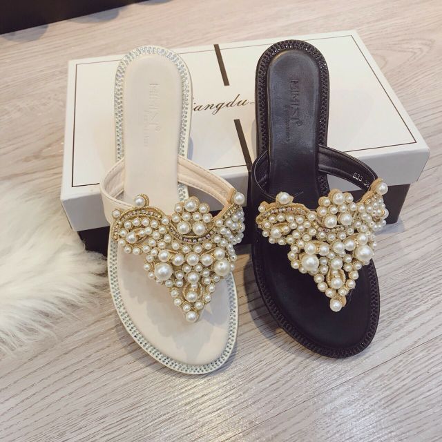 DÉP KẸP ĐÍNH HẠT SANG CHẢNH