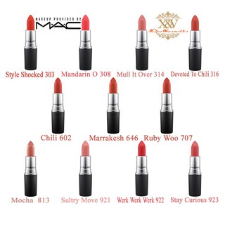 💄Son MAC Chính Hãng Có Bill Mandarin O, Devoted To Chili, Mull It Over, CHILI,  MARRAKESH, RUBYWOO