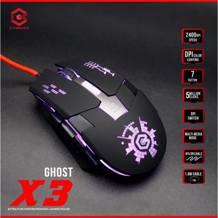 Chuột máy tính GHOST X3 chính hãng