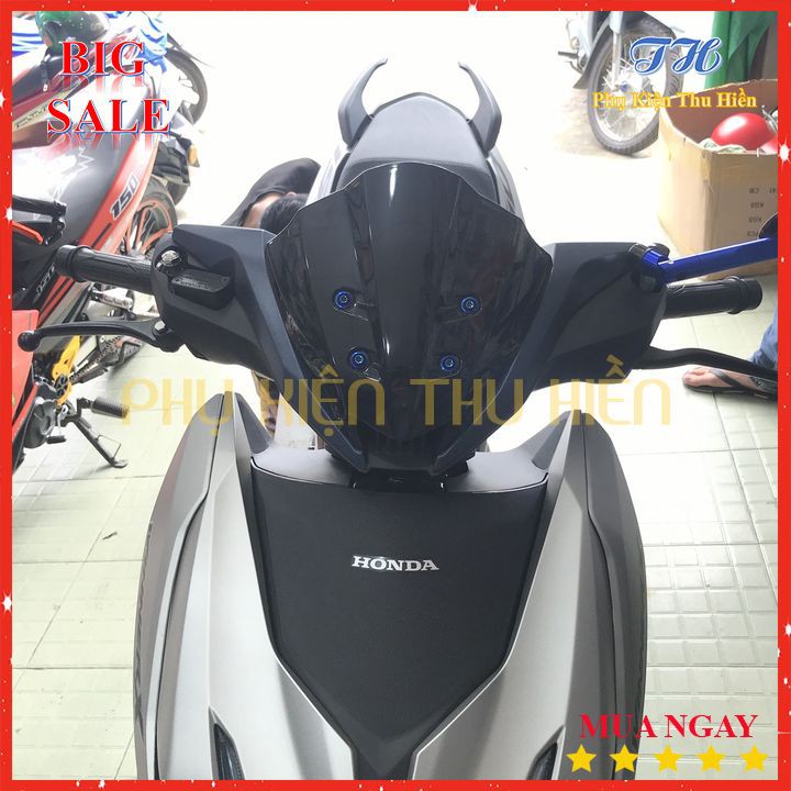 Ốp Đầu Xe Winner X Mẫu Honda Màu Đen + Kèm 4 Ốc