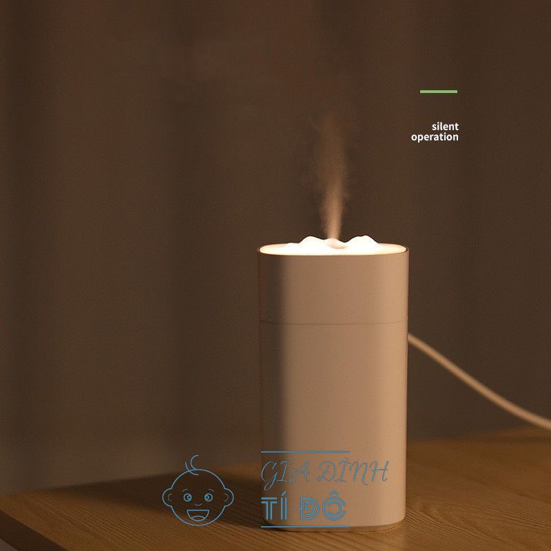  Máy Phun Sương Tạo Ẩm Humidifier Mini Dung Tích 350ML Có Đèn Trang Trí