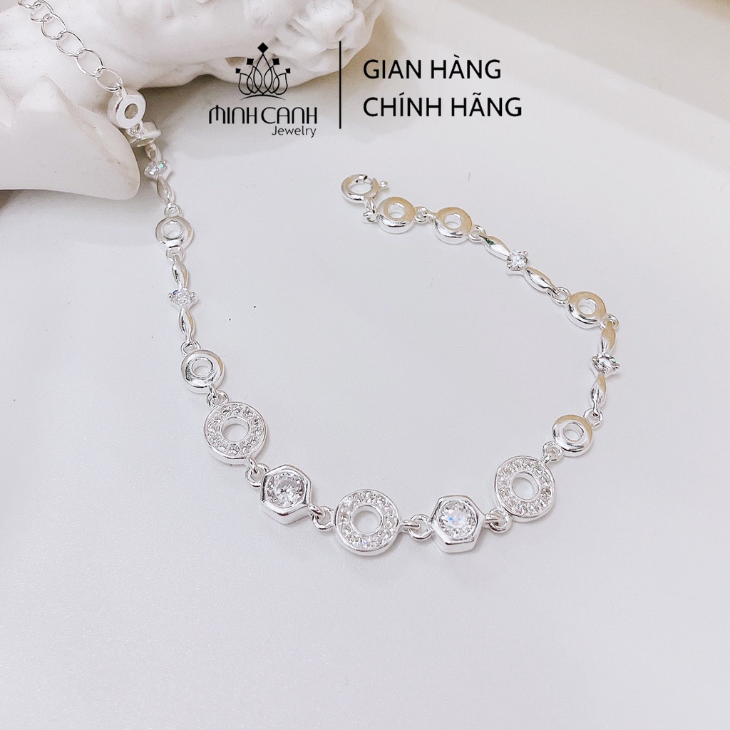 Lắc Tay Hình Tròn Lục Giác Bạc S925 - Minh Canh Jewelry
