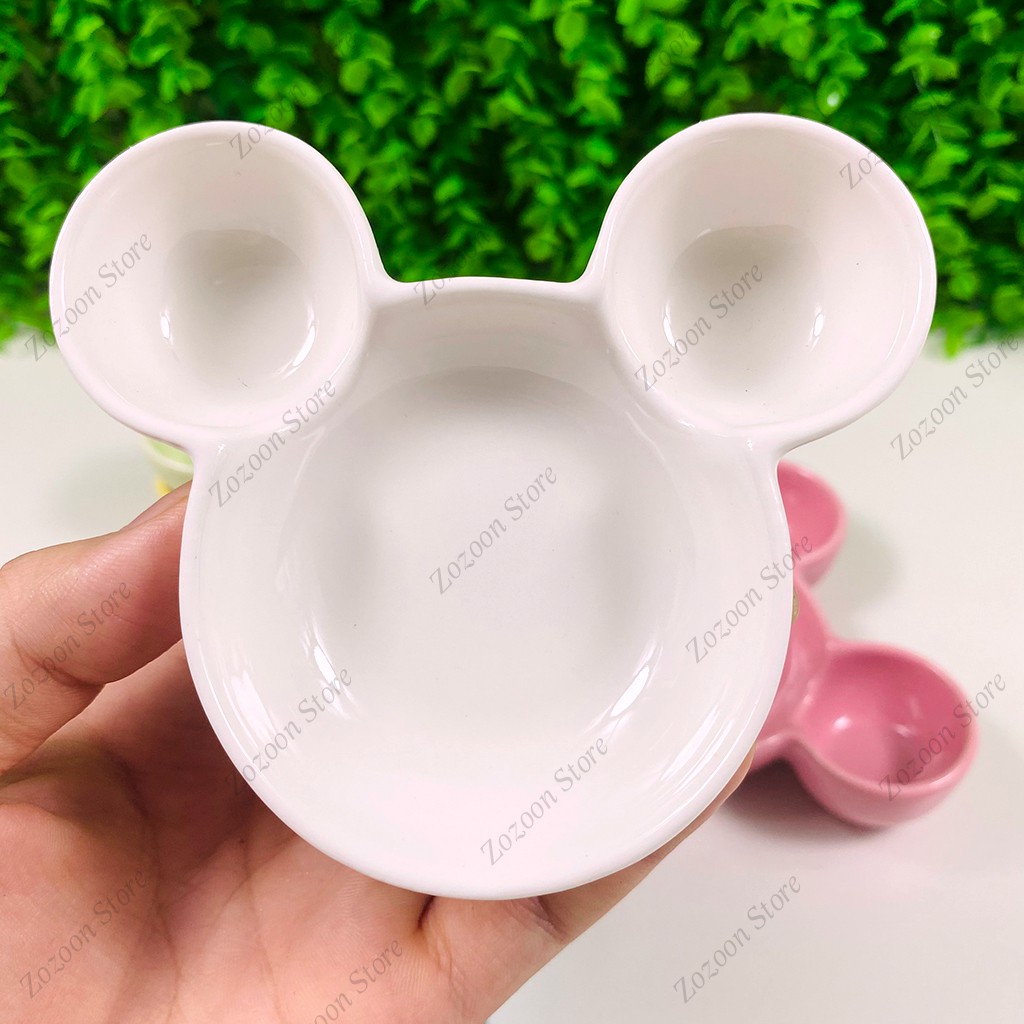 Bát ăn dặm cho bé, bát sứ ăn dặm cho bé mini hình Mickey 60ml - Zozoon Store