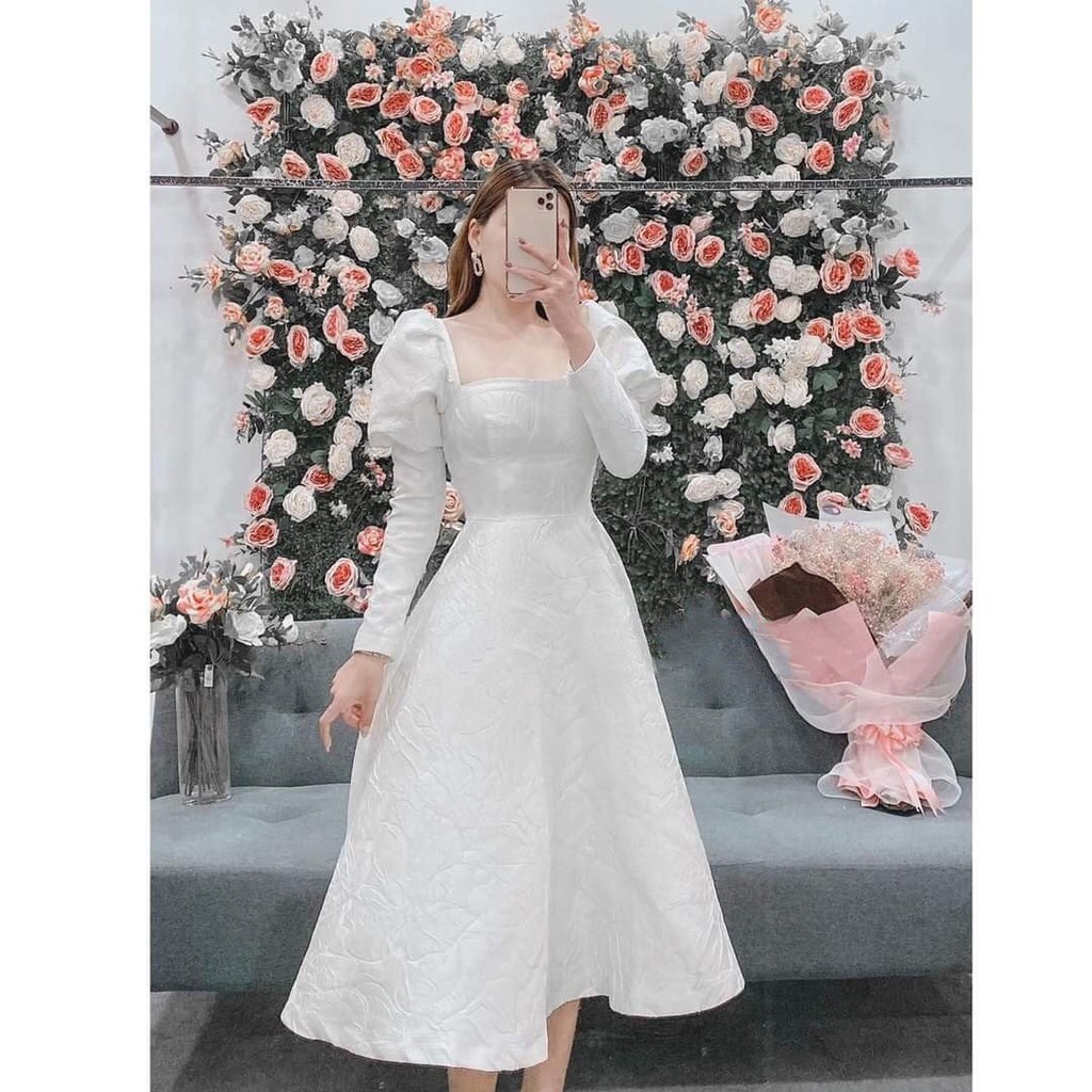 Đầm dự tiệc dáng dài chất gấm siêu sang - Rister Dress | BigBuy360 - bigbuy360.vn