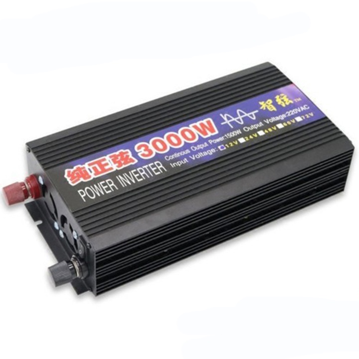 Bộ Chuyển Đổi Nguồn Điện 12V Lên 220V 3000W Sin Chuẩn