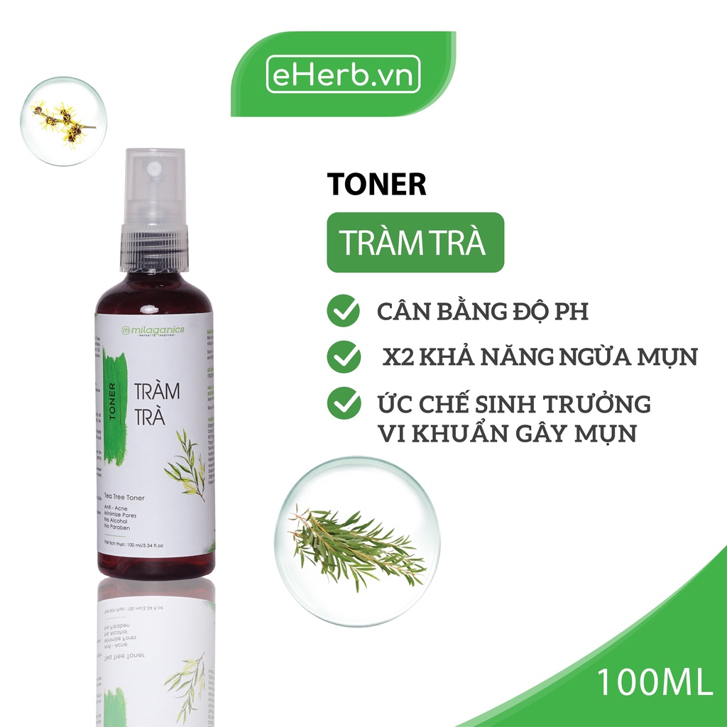 Combo Dưỡng Da Trọn Gói Ngừa Mụn MILAGANICS (Toner + Sữa Rửa Mặt + Mặt Nạ)