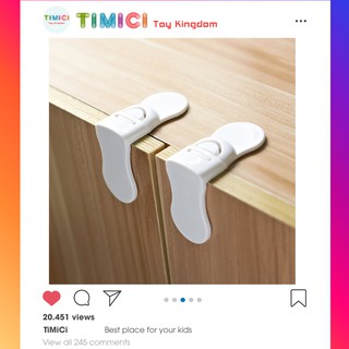 Khóa ngăn kéo chặn cửa chống kẹp cao cấp nhỏ ngọn chắc chắn an toàn cho bé
