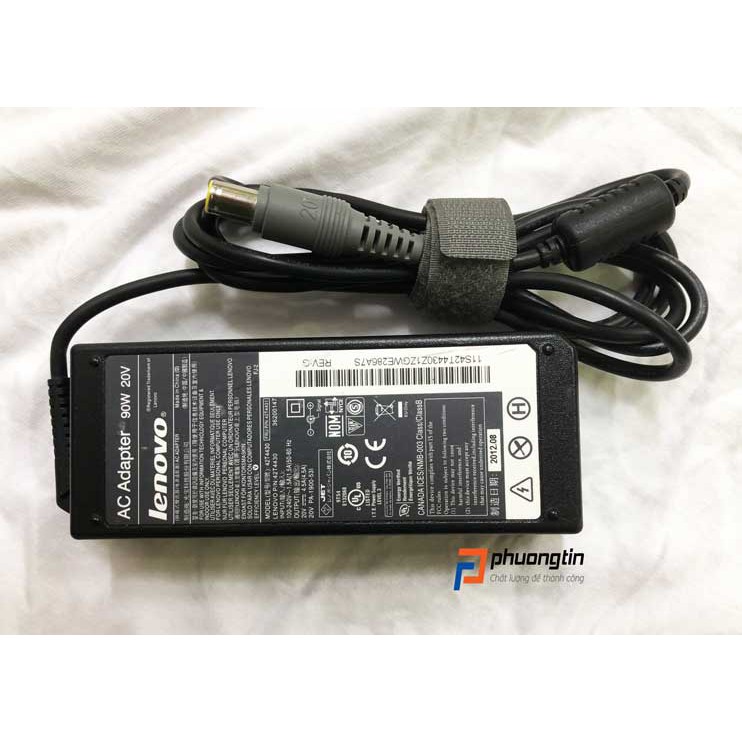 Adapter sạc zin Lenovo 90w 20v-4.5a đầu tròn