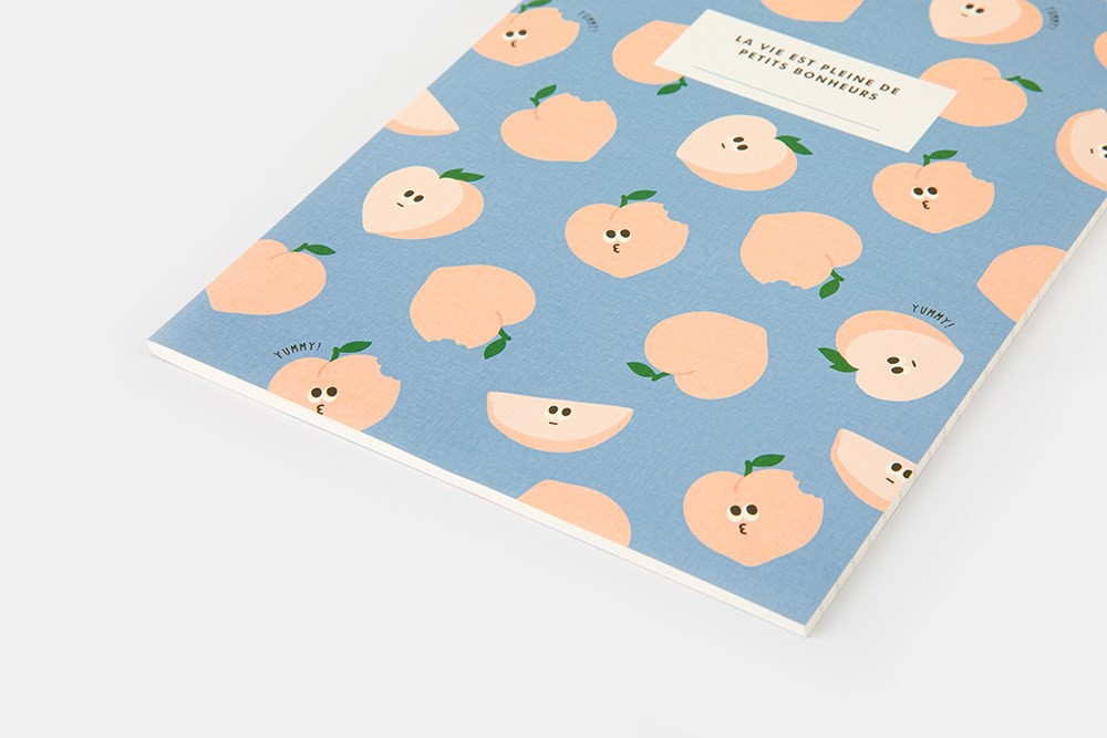 Tập Vở Ghi Chú Kẻ Ngang ARTBOX Hàn Quốc In Họa Tiết Quả Đào