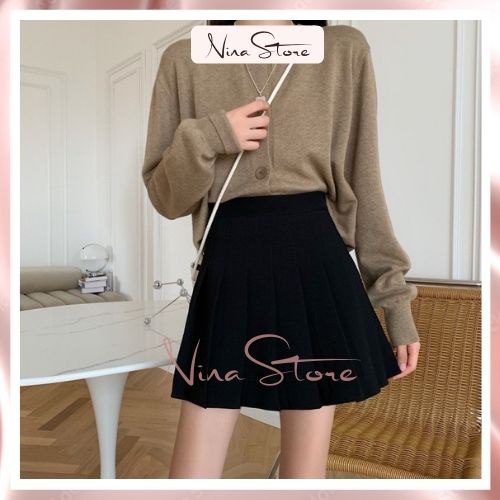 Chân Váy Xếp Ly NinaStore Dáng Xoè Chữ A Cạp Cao Phong Cách Tennis 03 Màu Basic Dễ Dàng Phối Đồ | BigBuy360 - bigbuy360.vn