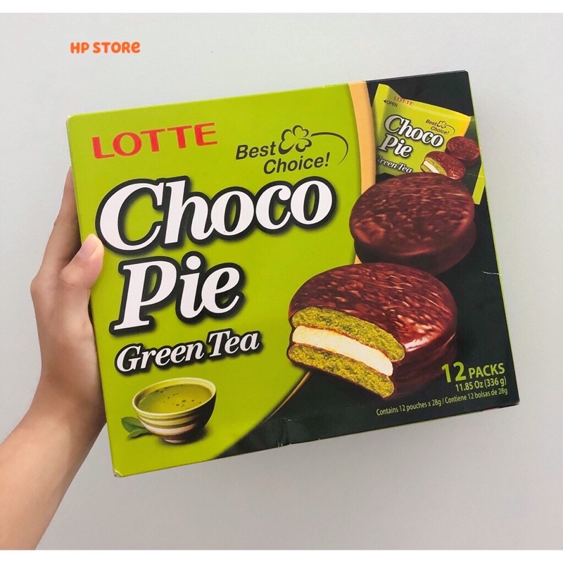 Lẻ 2 Bánh Chocopie Matcha Trà Xanh Chính Hãng