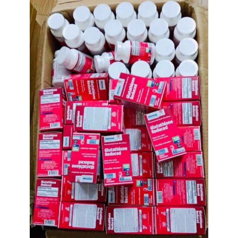 Viên uống trắng da Glutathione Reduced Jarrow 1000mg, USA, hộp 60 viên | BigBuy360 - bigbuy360.vn
