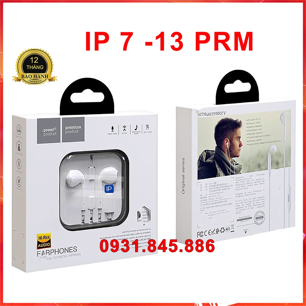 ✅Mới✅Tai Nghe Âm Thanh Hay Dây L7 Chính Hãng hoco cho điện thoại 7 đến 13 Pro Max - Kết Nối Bluetooth Mới Dùng Được