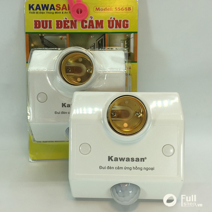 Combo 02 Đui đèn cảm ứng hồng ngoại đèn tự bật khi có chuyển động Kawa SS68