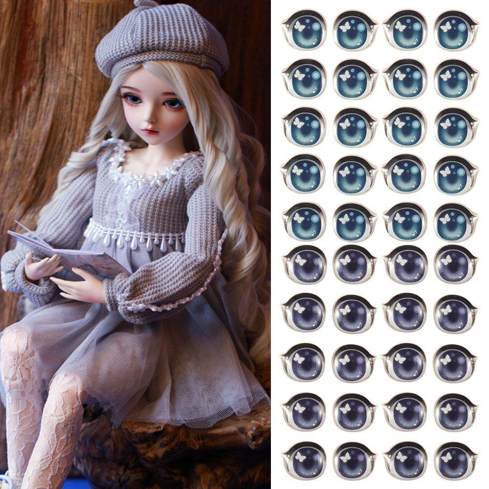BEBETTERM Set 10 Cặp Nhãn Dán Hoạt Hình Dễ Thương Trang Trí Búp Bê