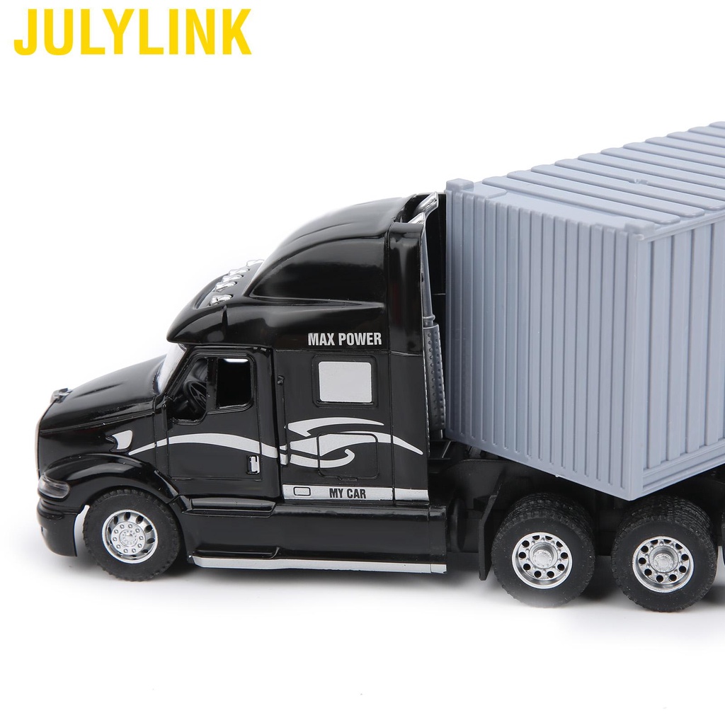 Mô hình xe container đồ chơi có đèn và nhạc cho bé