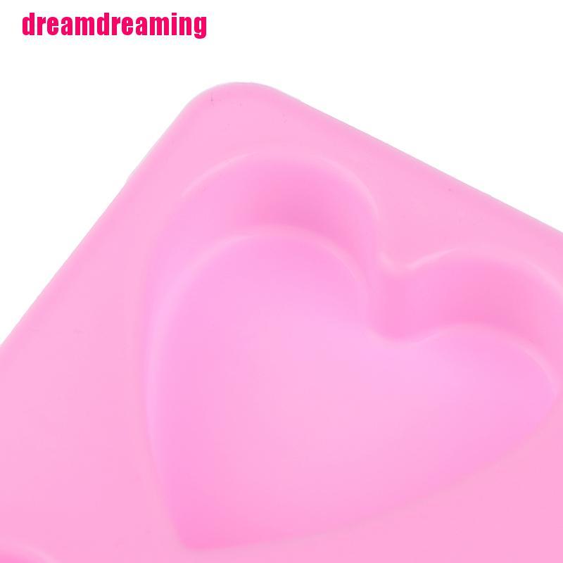 Khuôn Làm Xà Phòng Silicone Trái Tim 3d 4